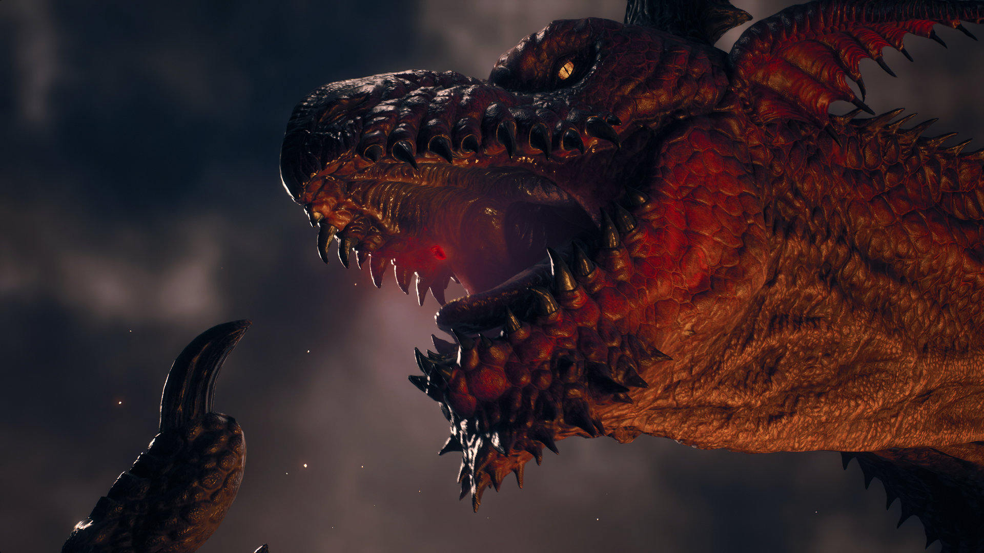 Screenshot of a roaring dragon from Dragon's Dogma, one of several RPGs coming this week