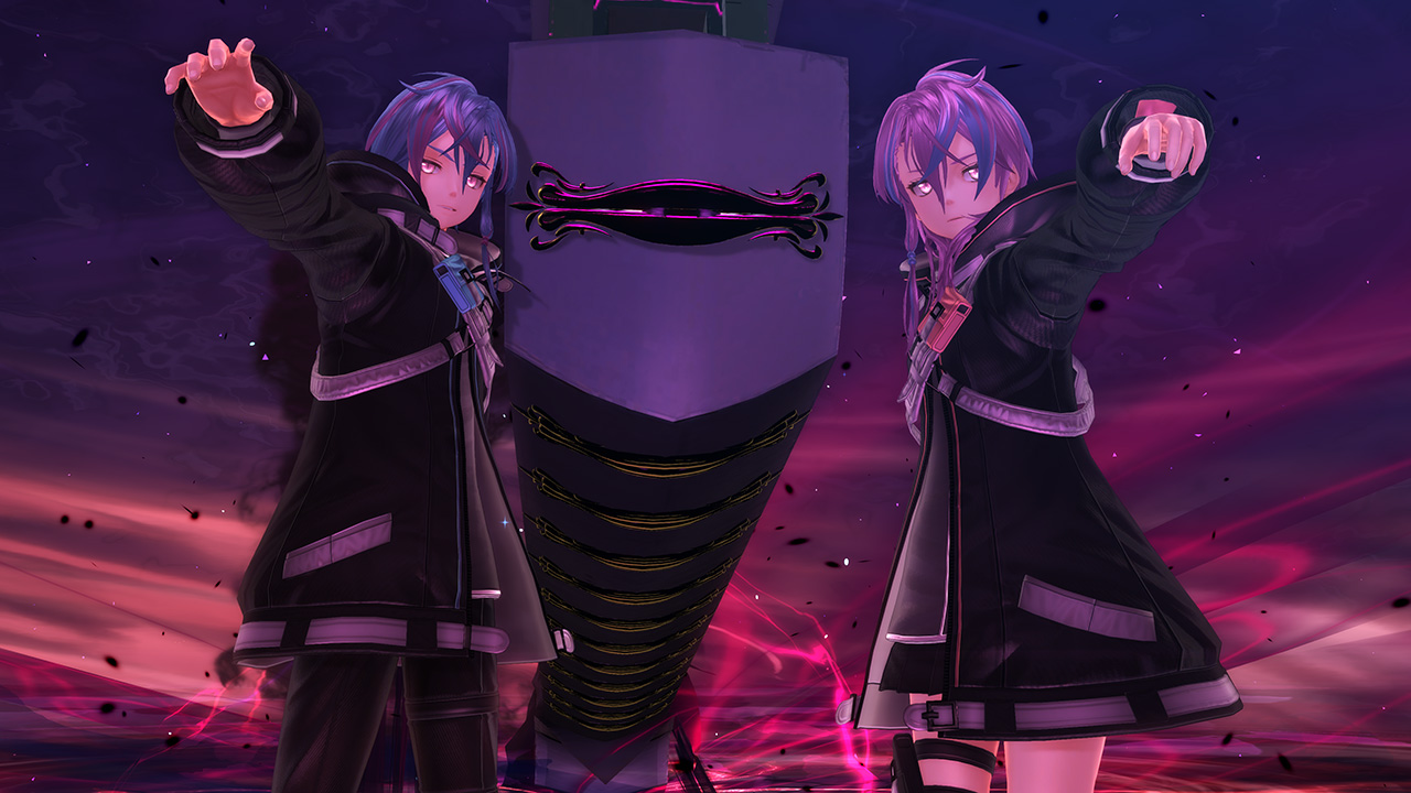 Ixs and Jorda prepare an offensive move in The Legend of Heroes: Trails through Daybreak II.