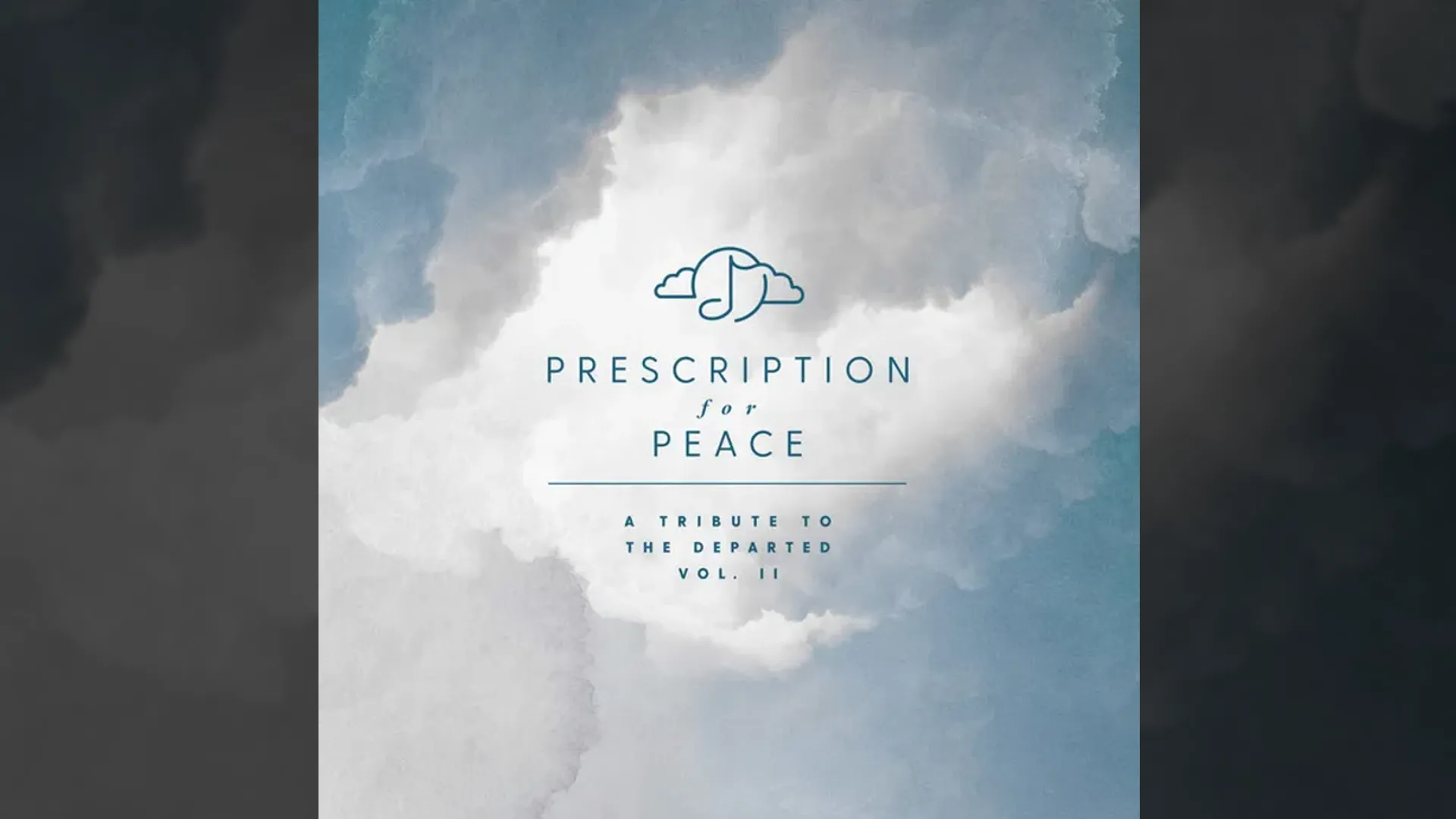 Front cover of Prescription for Peace: A Tribute to the Departed Volume II, which honors Suikoden creator Yoshitaka Murayama