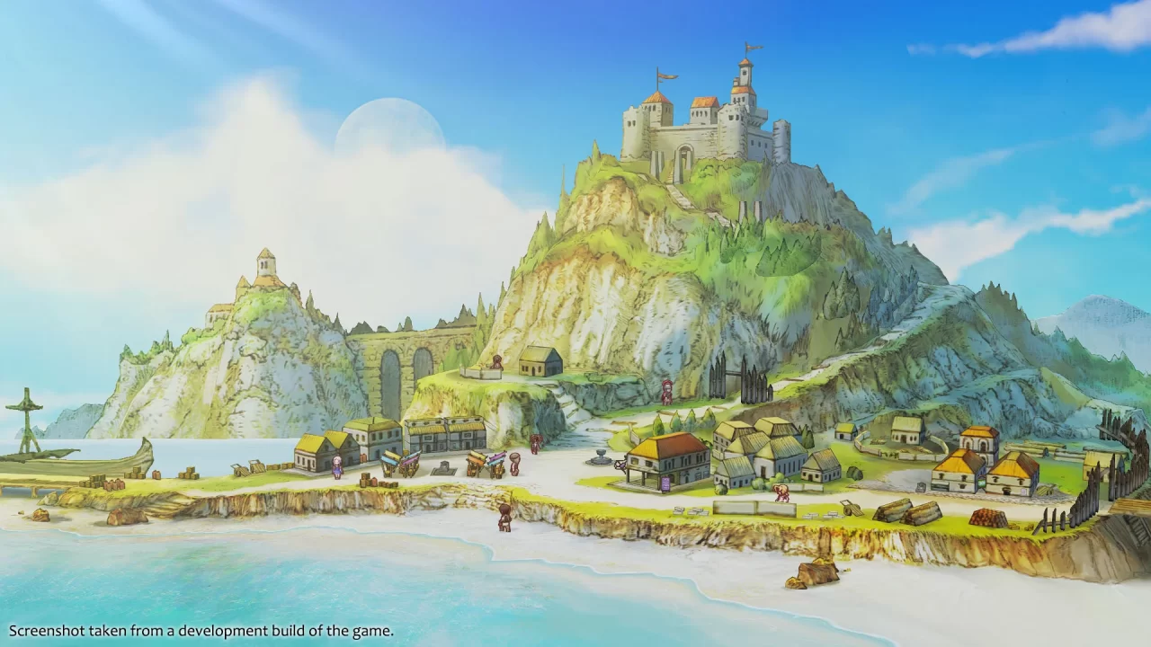 A mountain vista in Avalon from The Legend of Legacy HD Remastered, one of several RPGs coming this week